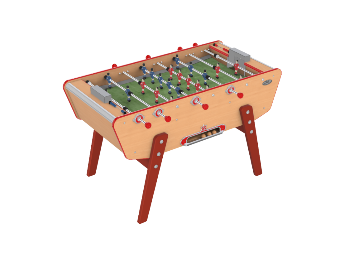 Baby foot bois, modèle Star couleur hêtre