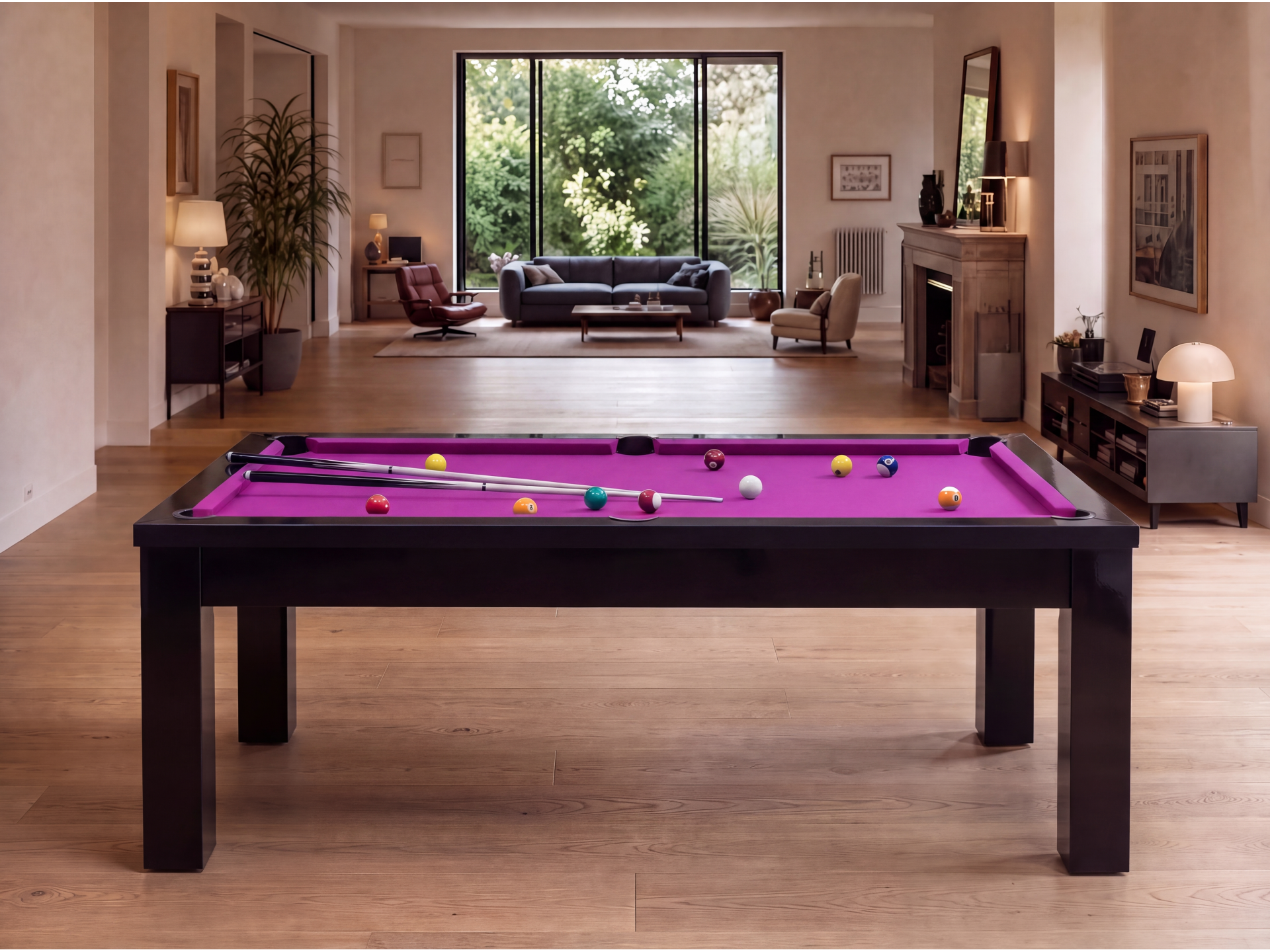 Achat billard américain convertible Santiago