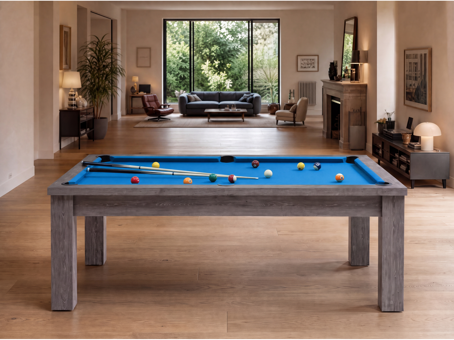 Table billard transformable américain et pool : Bogota