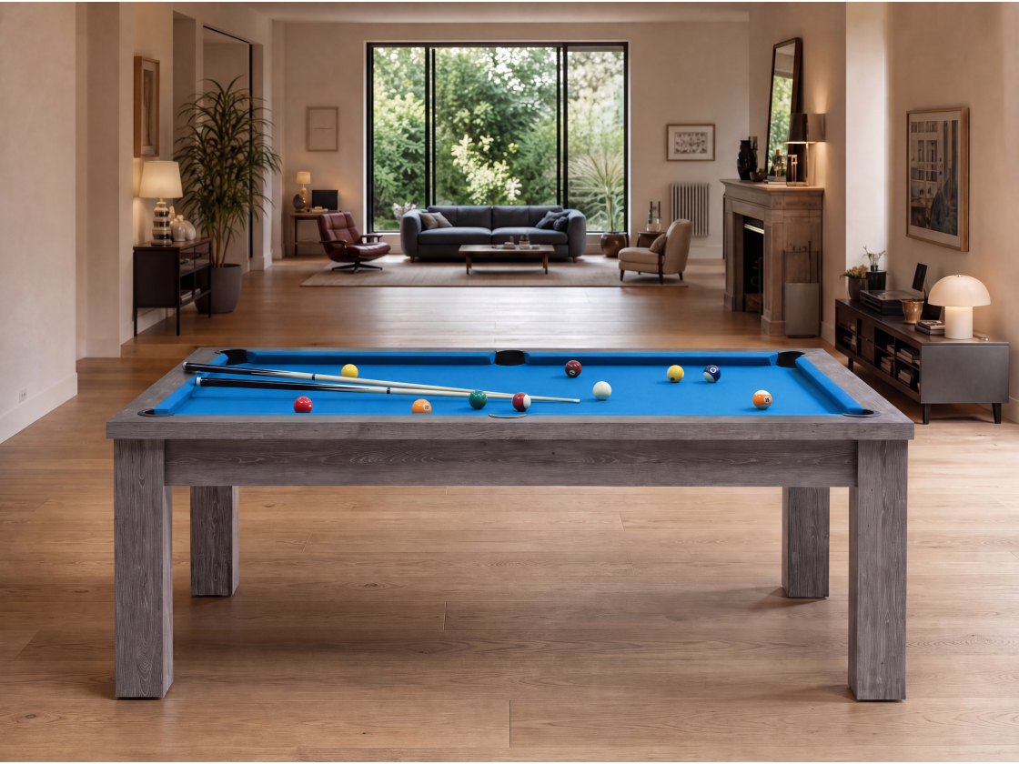 Table billard transformable américain et pool : Bogota
