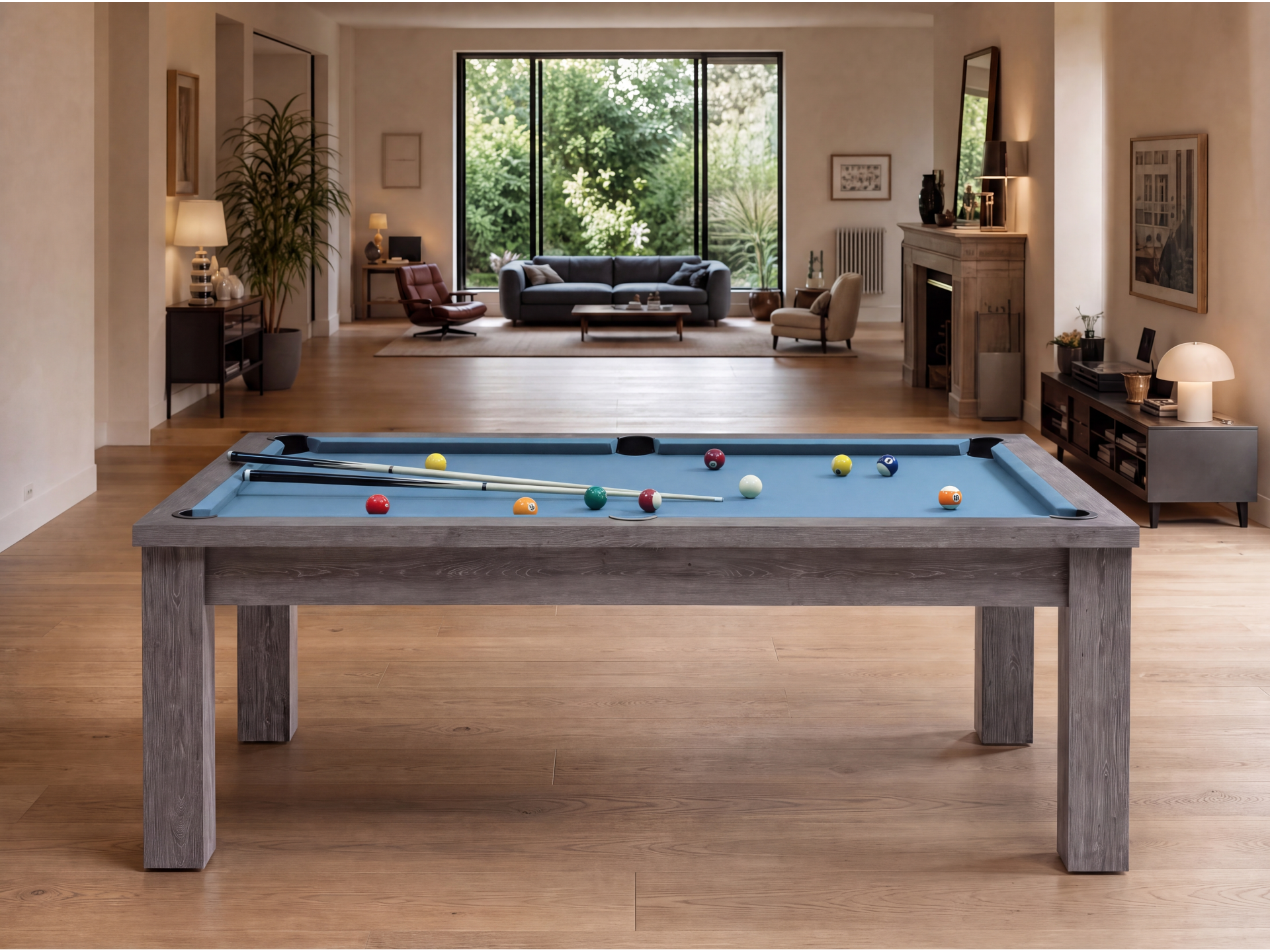 Table billard transformable américain et pool : Bogota