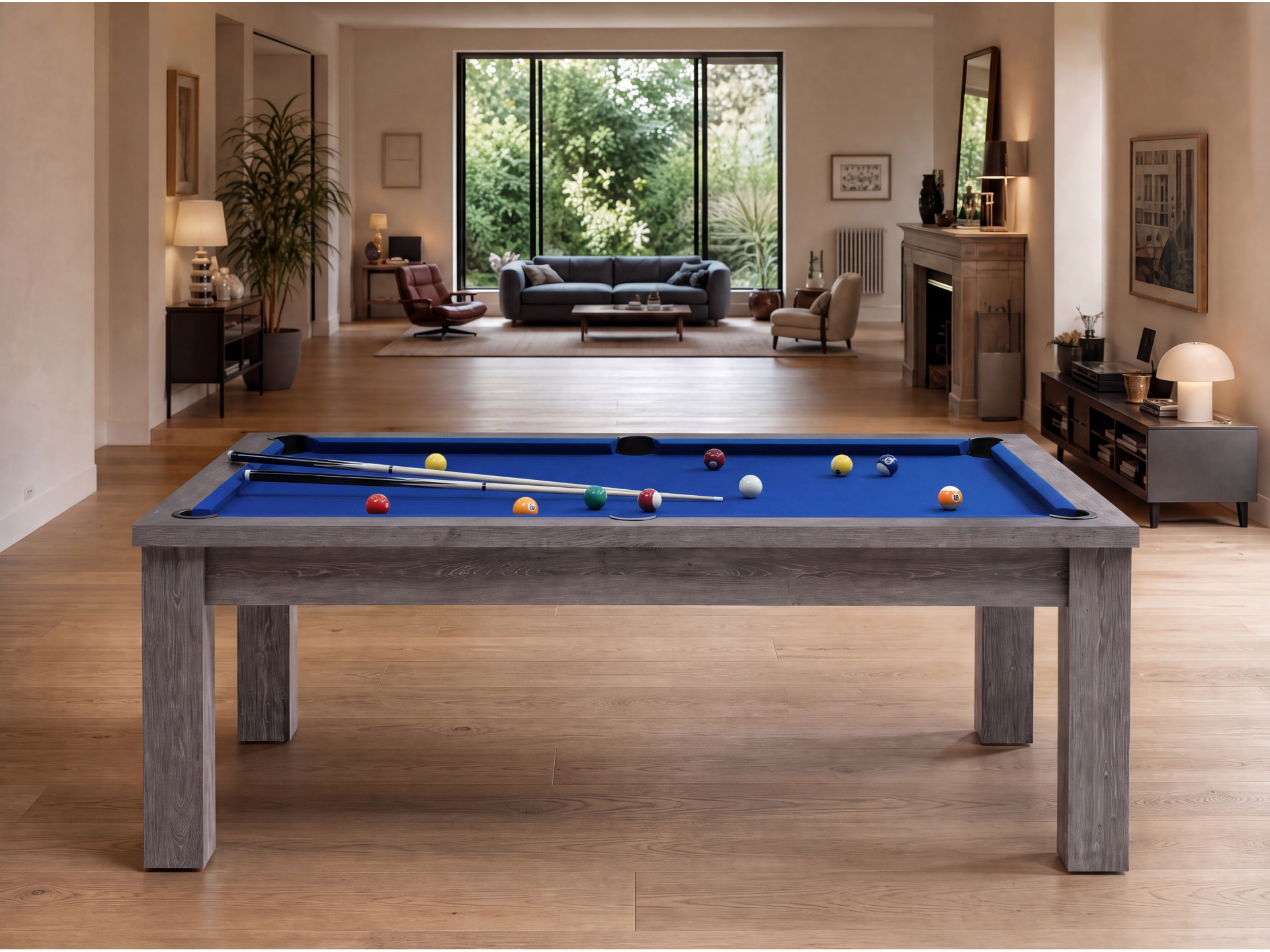 Table billard transformable américain et pool : Bogota