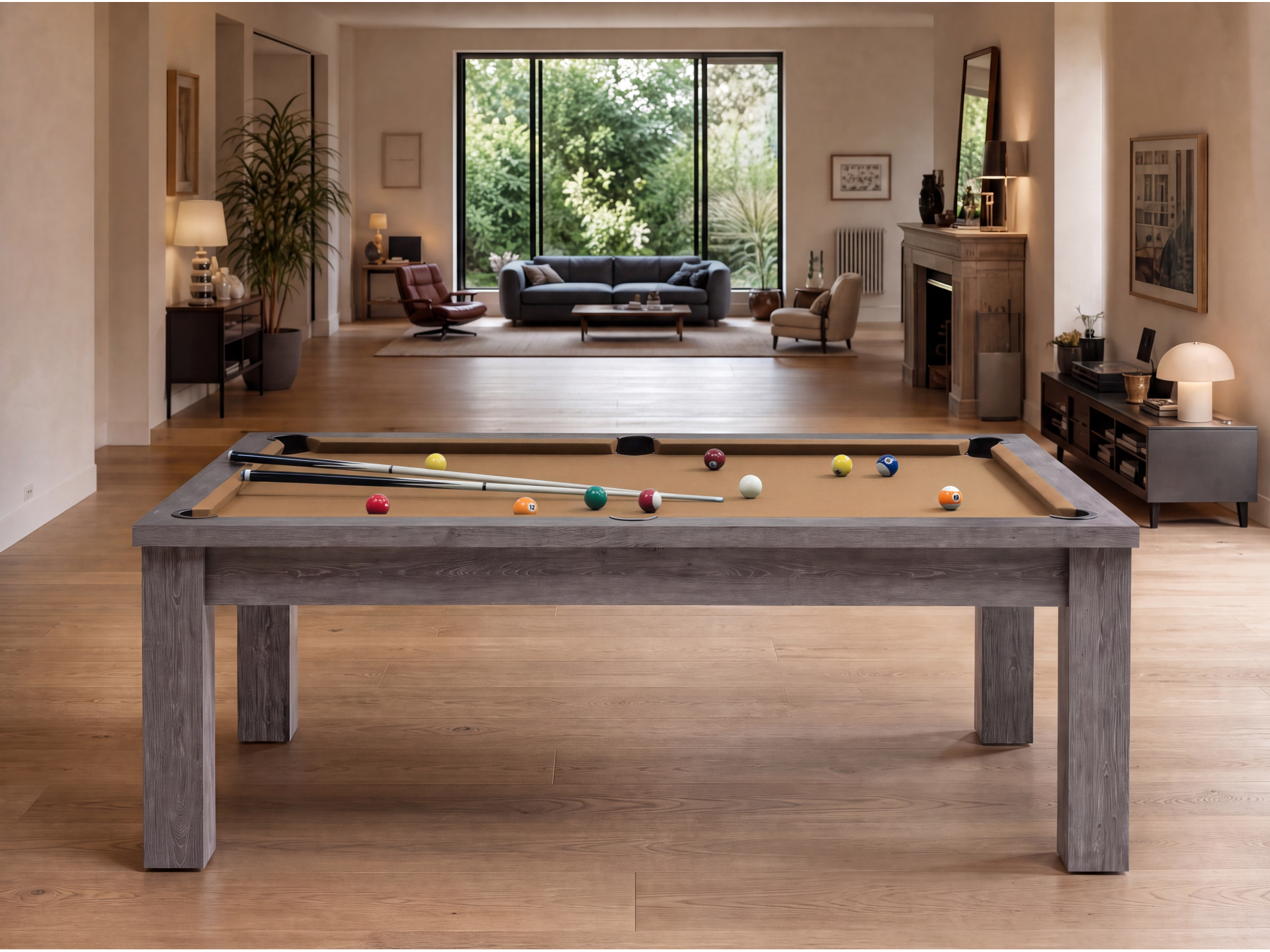 Table billard transformable américain et pool : Bogota