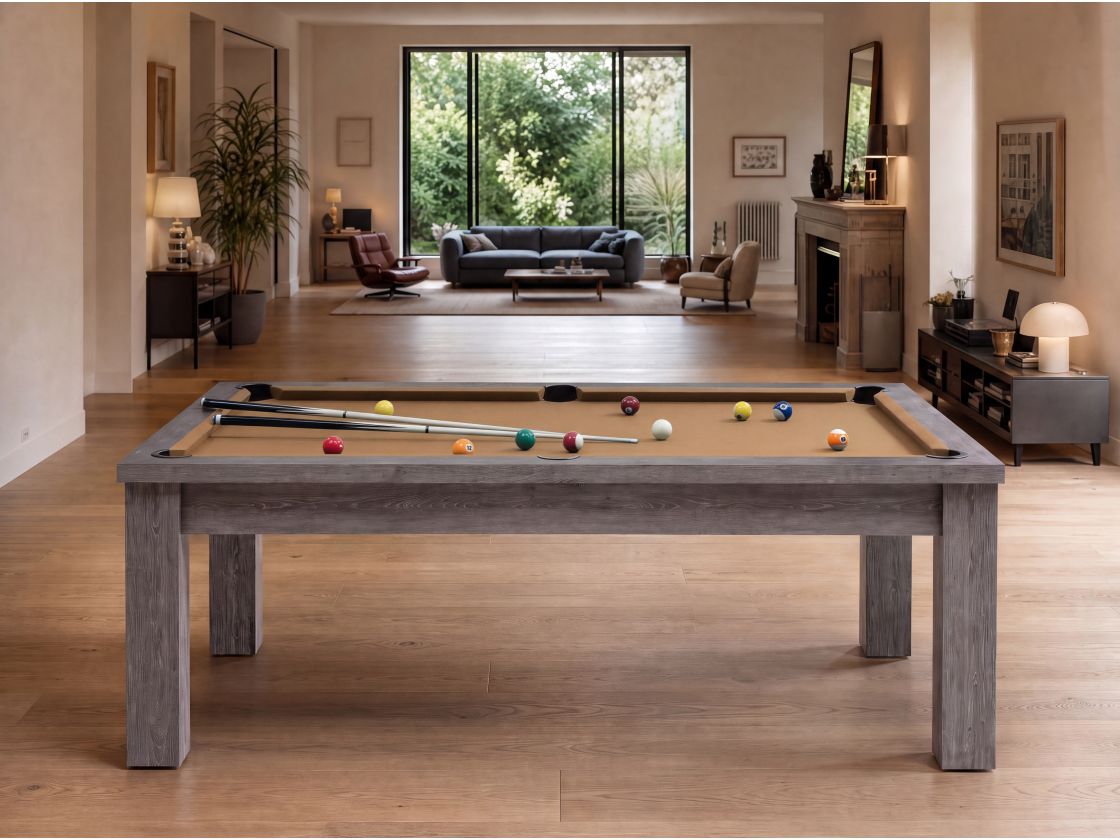 Table billard transformable américain et pool : Bogota