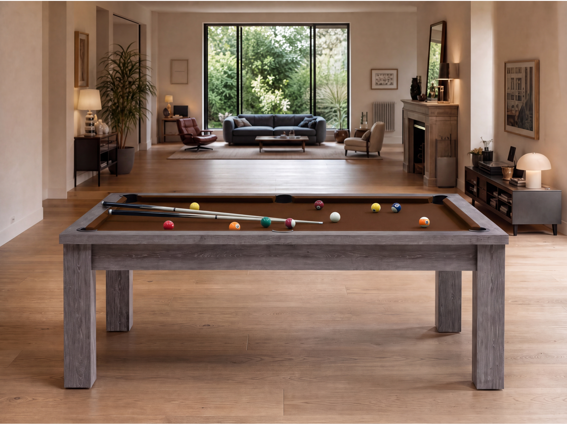 Table billard transformable américain et pool : Bogota