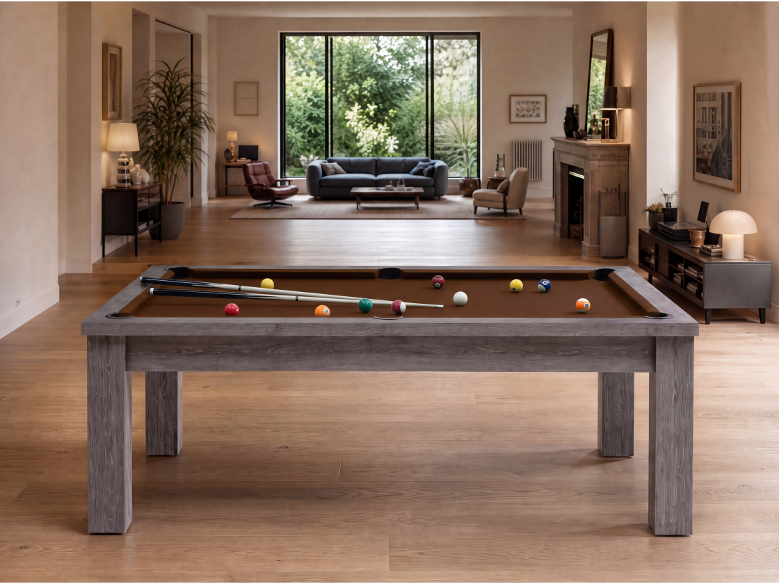 Table billard transformable américain et pool : Bogota