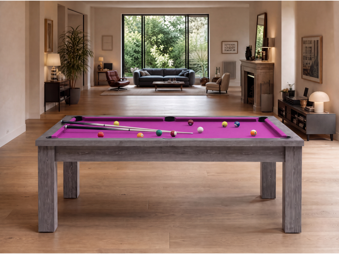 Table billard transformable américain et pool : Bogota