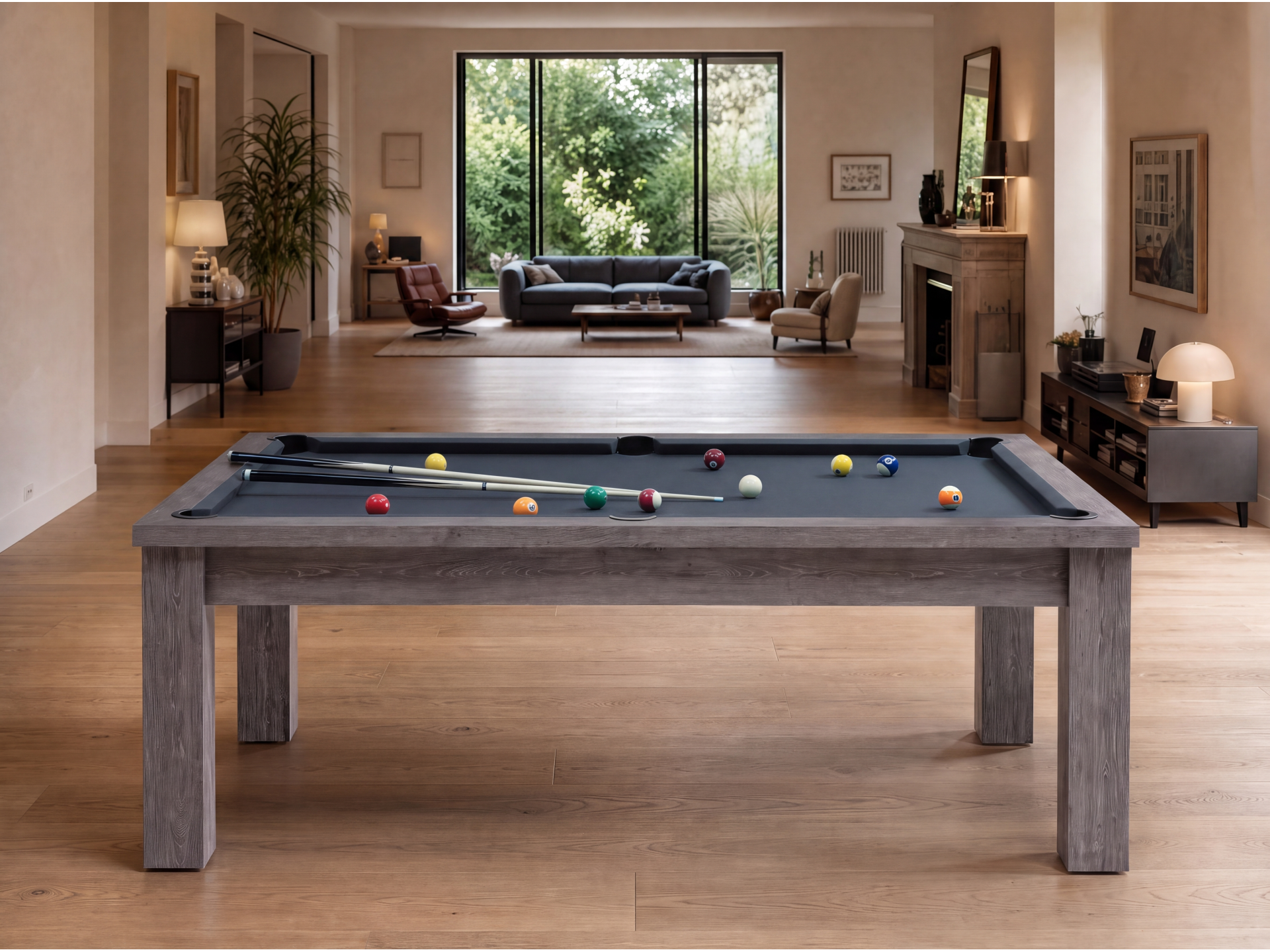 Table billard transformable américain et pool : Bogota