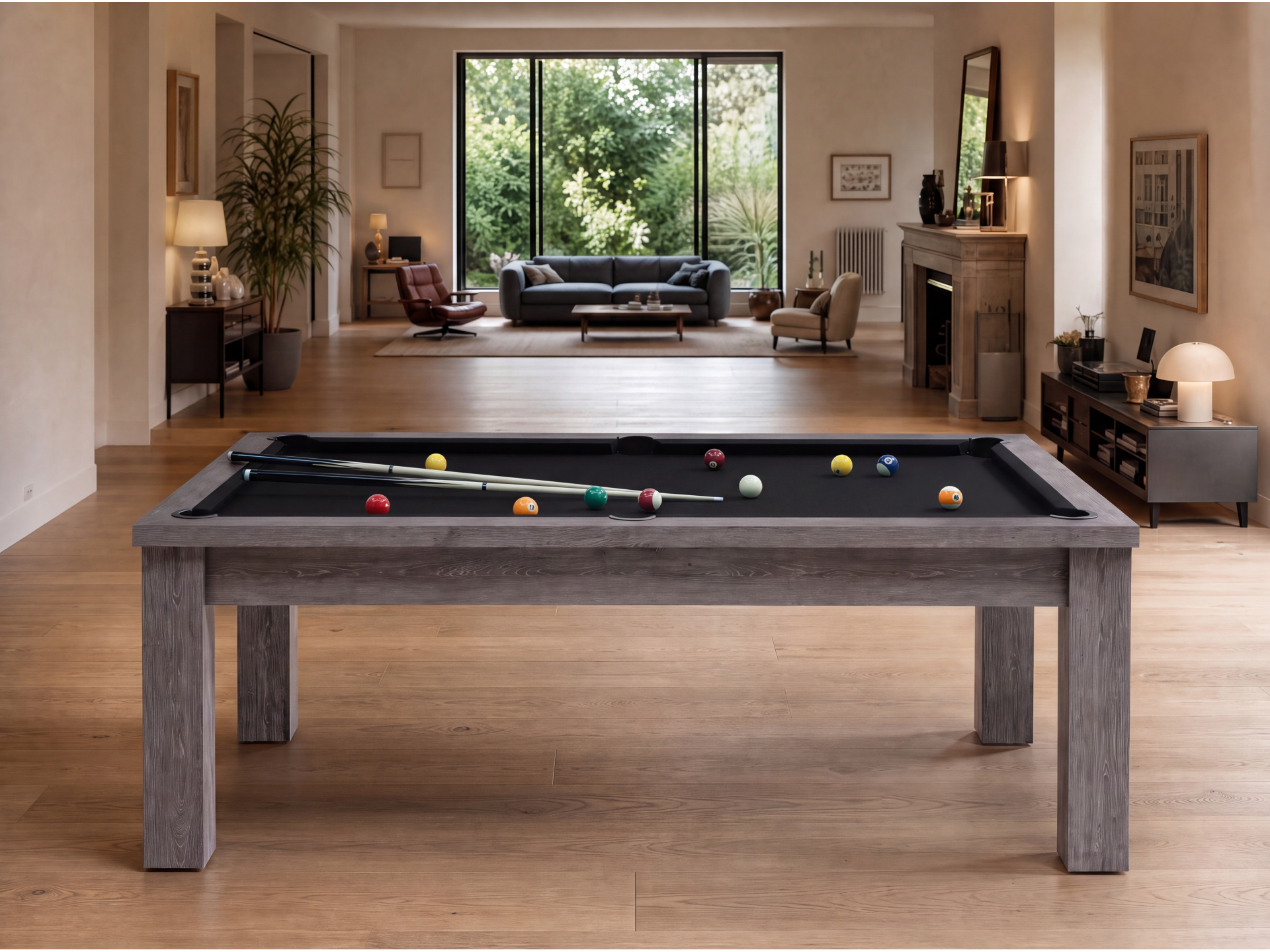 Table billard transformable américain et pool : Bogota