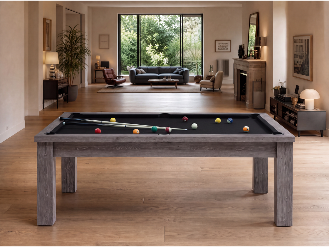 Table billard transformable américain et pool : Bogota