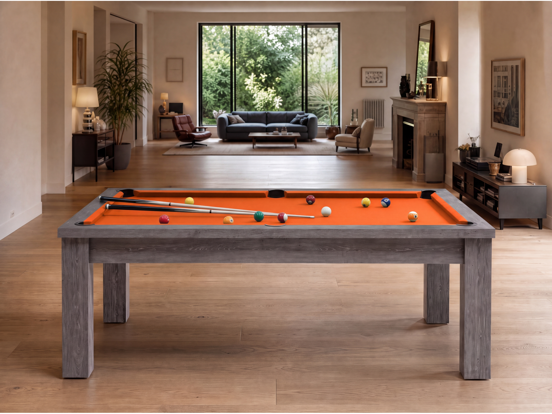 Table billard transformable américain et pool : Bogota