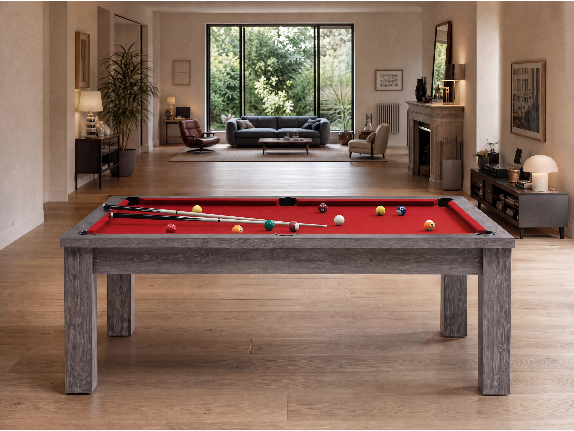 Table billard transformable américain et pool : Bogota