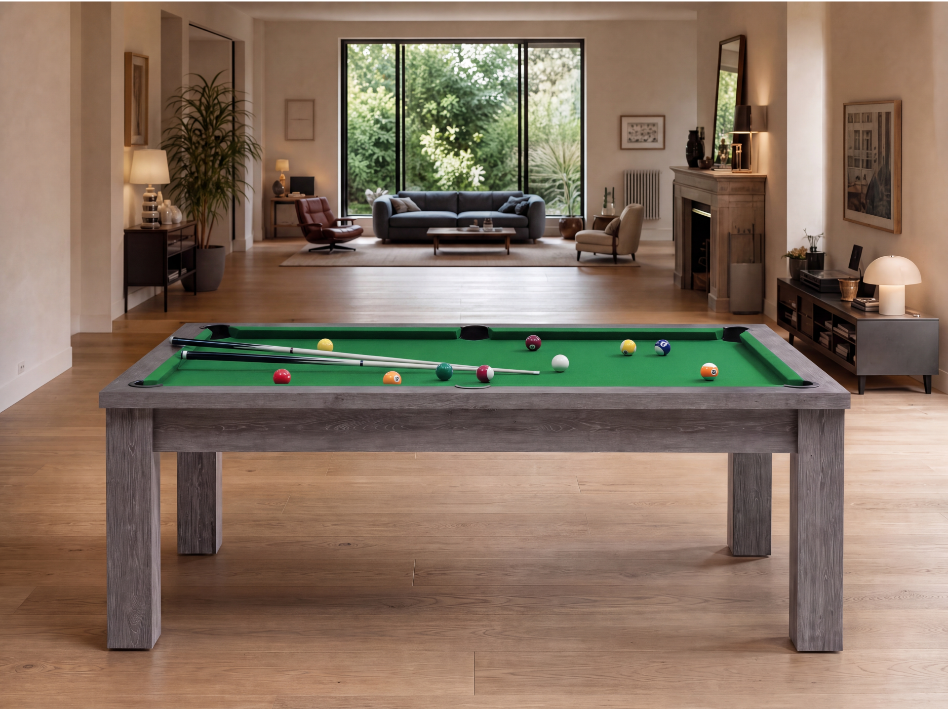 Table billard transformable américain et pool : Bogota