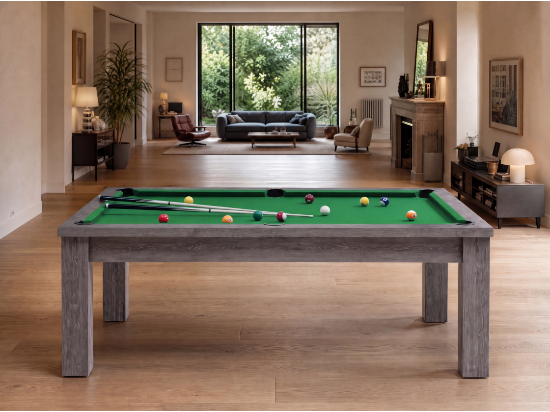 Table billard transformable américain et pool : Bogota