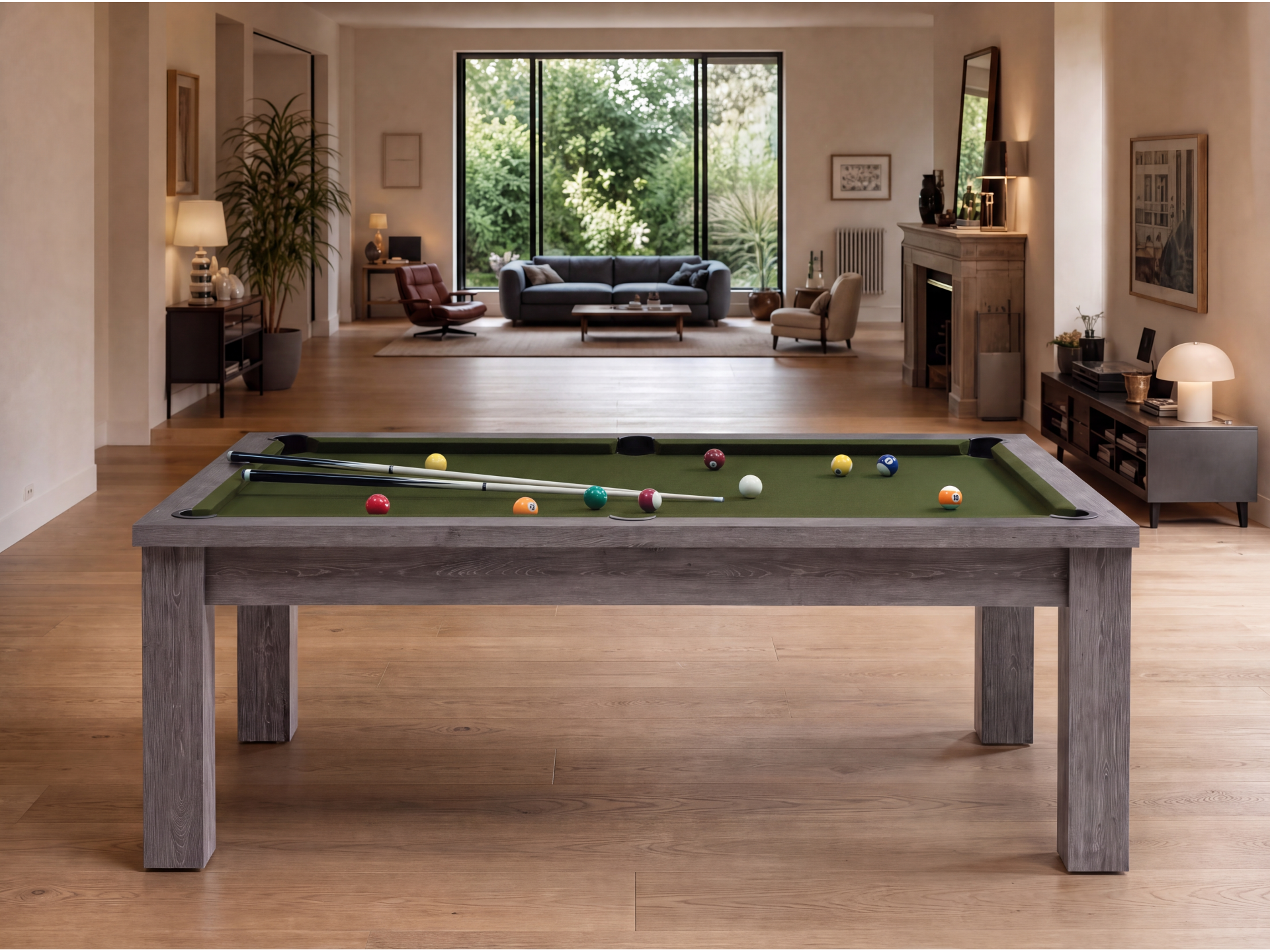 Table billard transformable américain et pool : Bogota