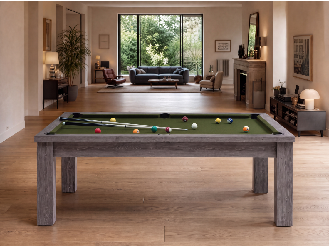 Table billard transformable américain et pool : Bogota