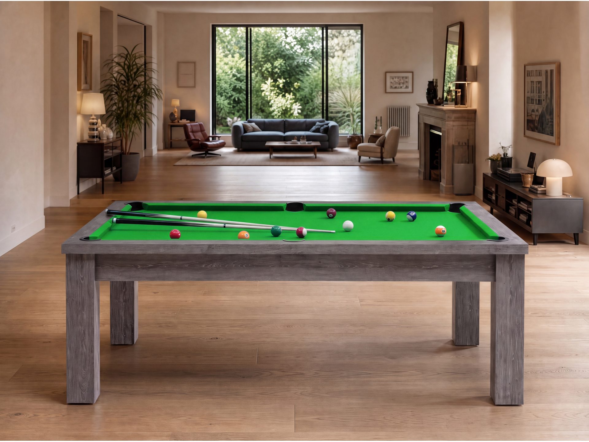 Table billard transformable américain et pool : Bogota