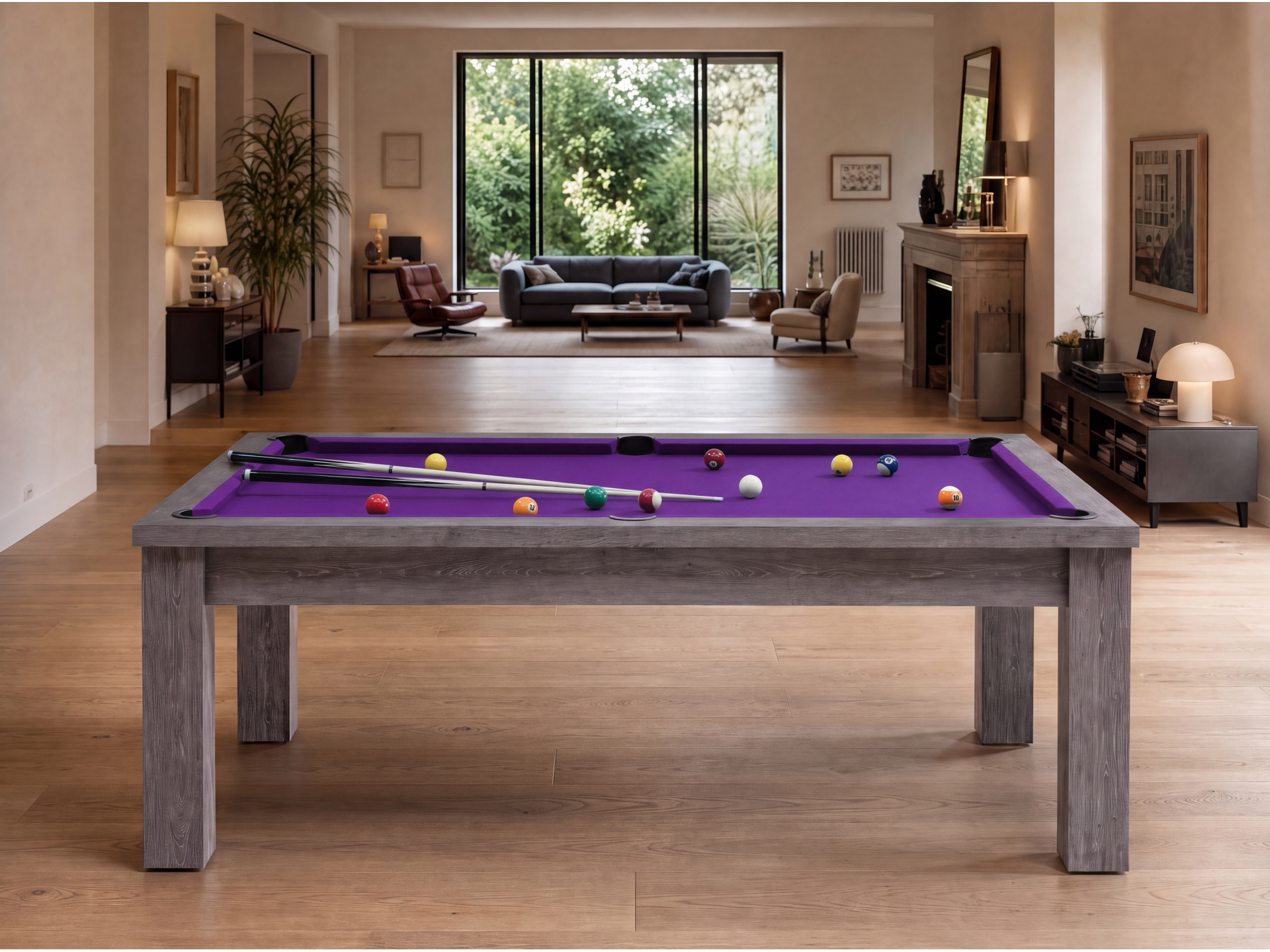 Table billard transformable américain et pool : Bogota