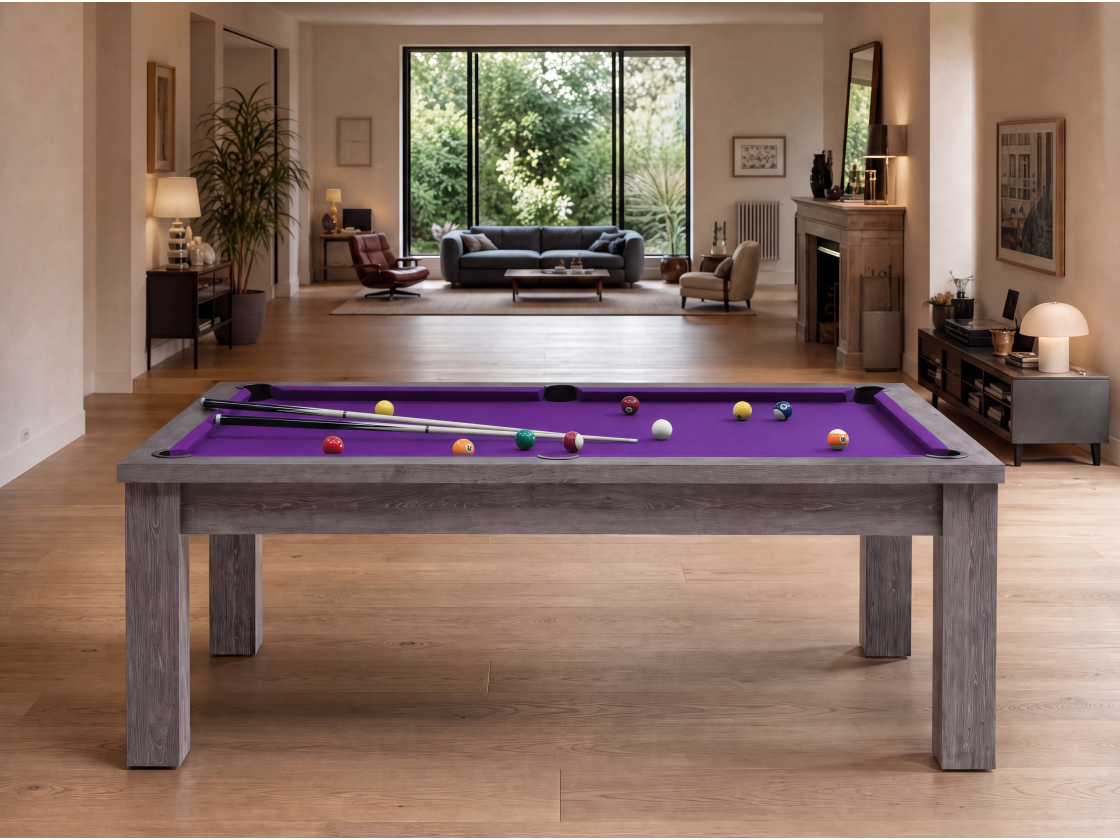 Table billard transformable américain et pool : Bogota