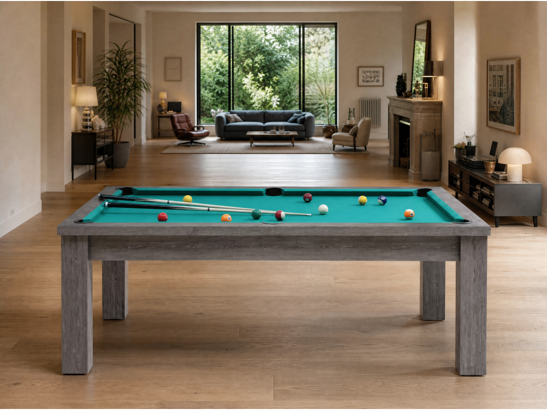 Table billard transformable américain et pool : Bogota