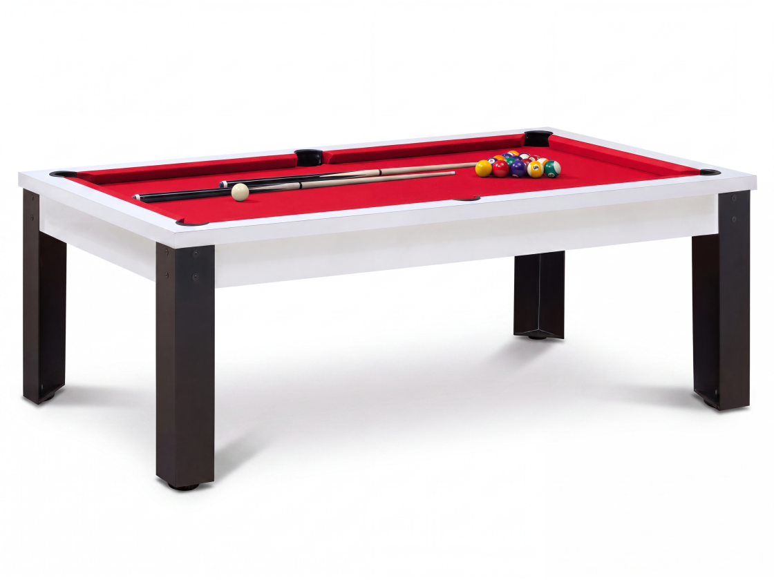 Table billard convertible avec pieds métalliques : Rio