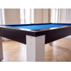 Table billard convertible industriel avec pieds métalliques