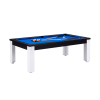Table billard convertible industriel avec pieds métalliques