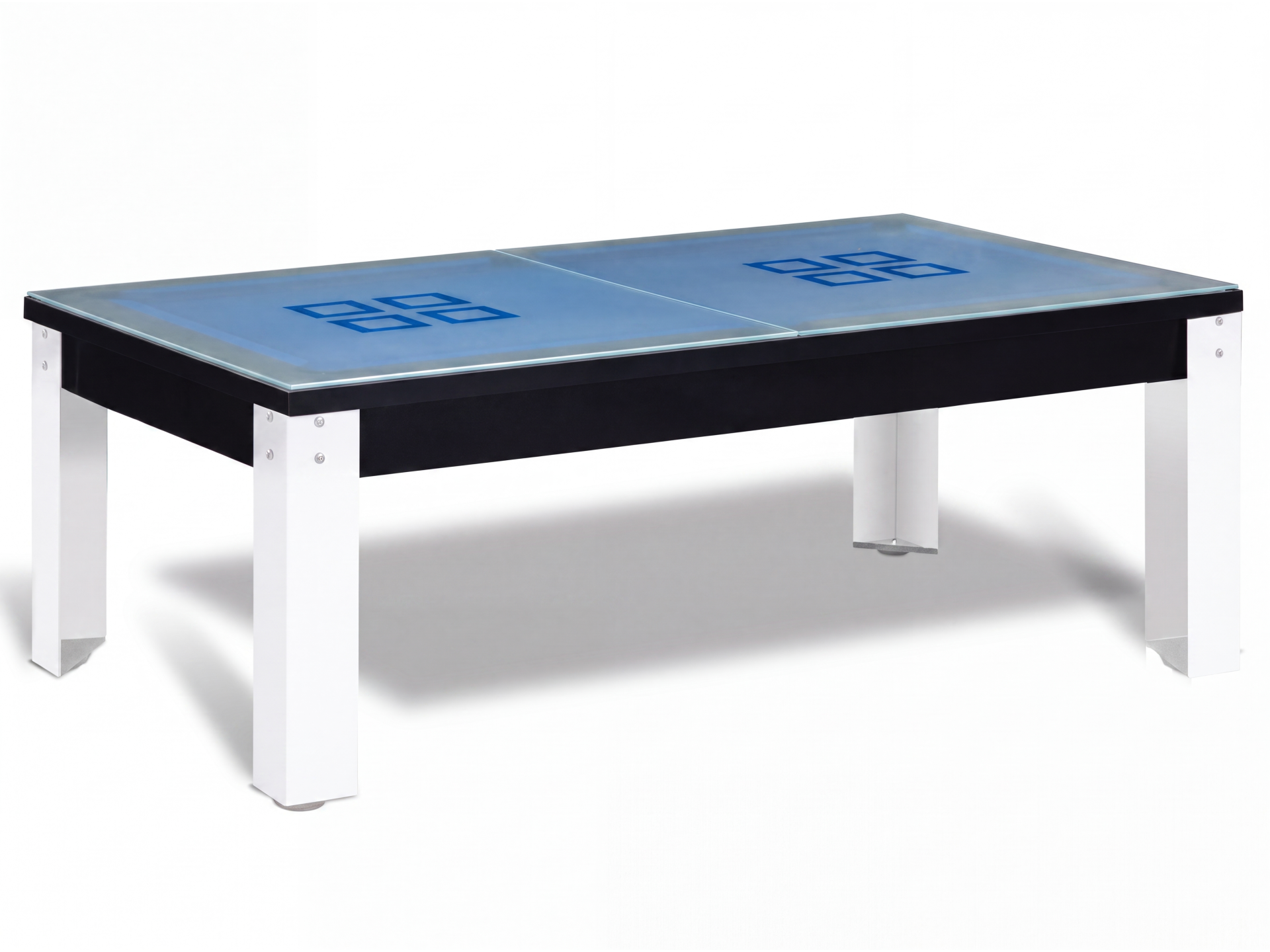 Table billard convertible industriel avec pieds métalliques