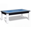 Table billard convertible industriel avec pieds métalliques