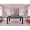 Table billard convertible, pieds métalliques couleur aux choix