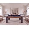 Table billard convertible, pieds métalliques couleur aux choix