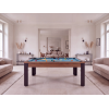 Table billard convertible, pieds métalliques couleur aux choix