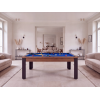 Table billard convertible, pieds métalliques couleur aux choix
