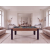 Table billard convertible, pieds métalliques couleur aux choix