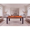 Table billard convertible, pieds métalliques couleur aux choix