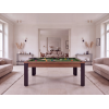 Table billard convertible, pieds métalliques couleur aux choix