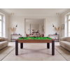 Table billard convertible, pieds métalliques couleur aux choix