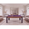 Table billard convertible, pieds métalliques couleur aux choix