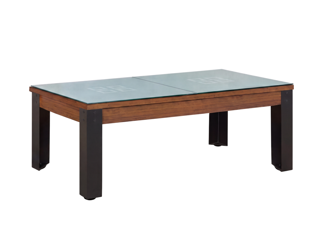 Table billard convertible, pieds métalliques couleur aux choix