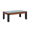 Table billard convertible, pieds métalliques couleur aux choix