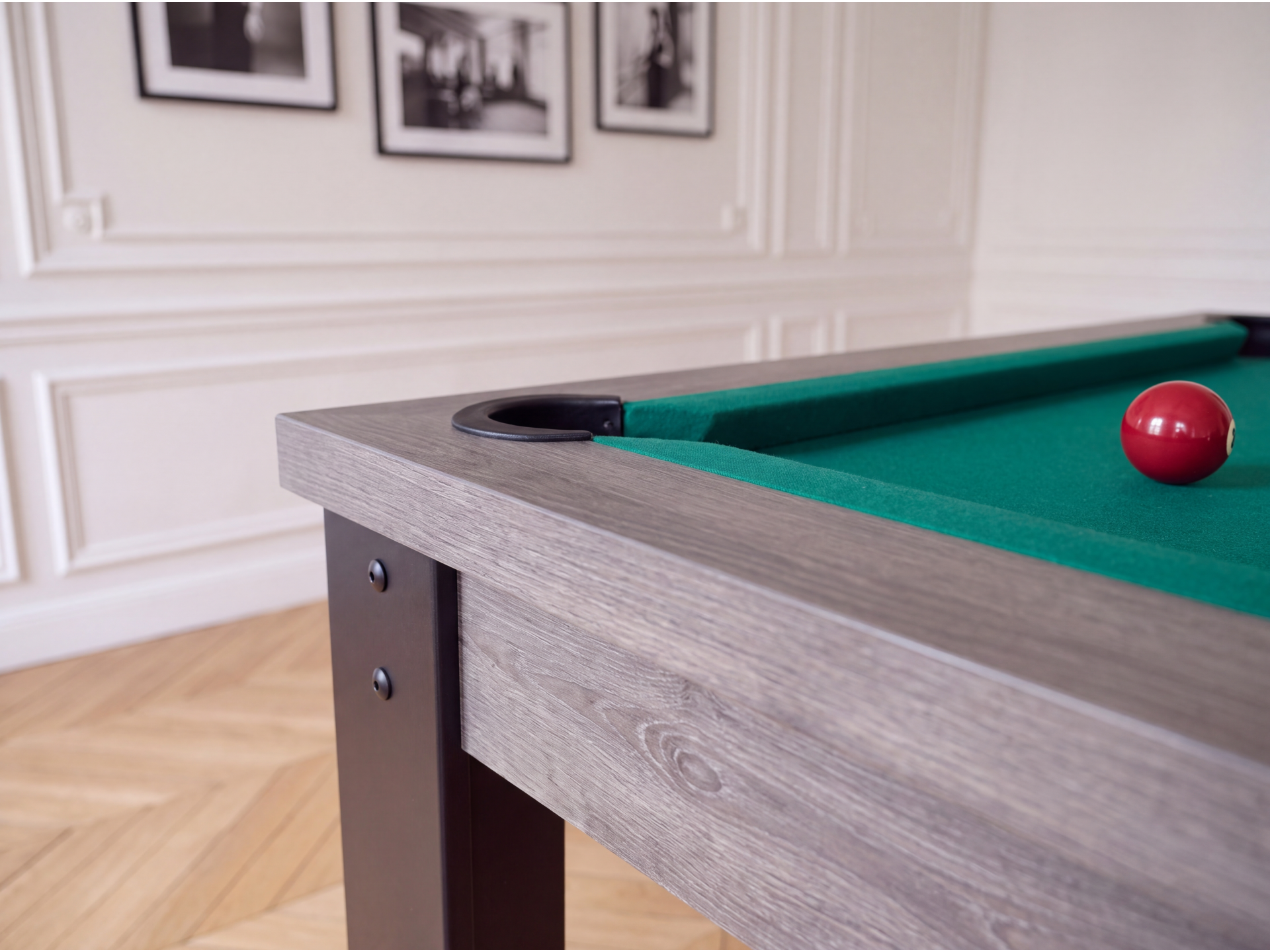 Table billard convertible américain, anglais, français - Bogota métallique