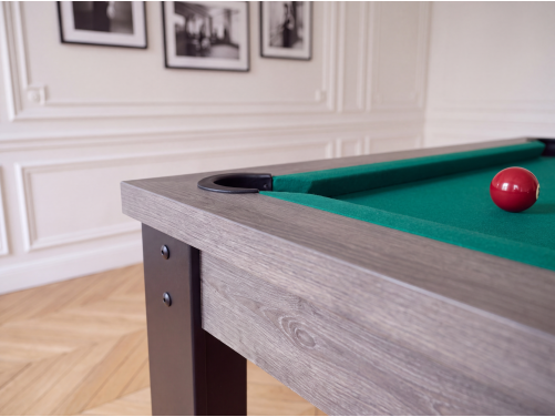 Table billard convertible américain, anglais, français - Bogota métallique