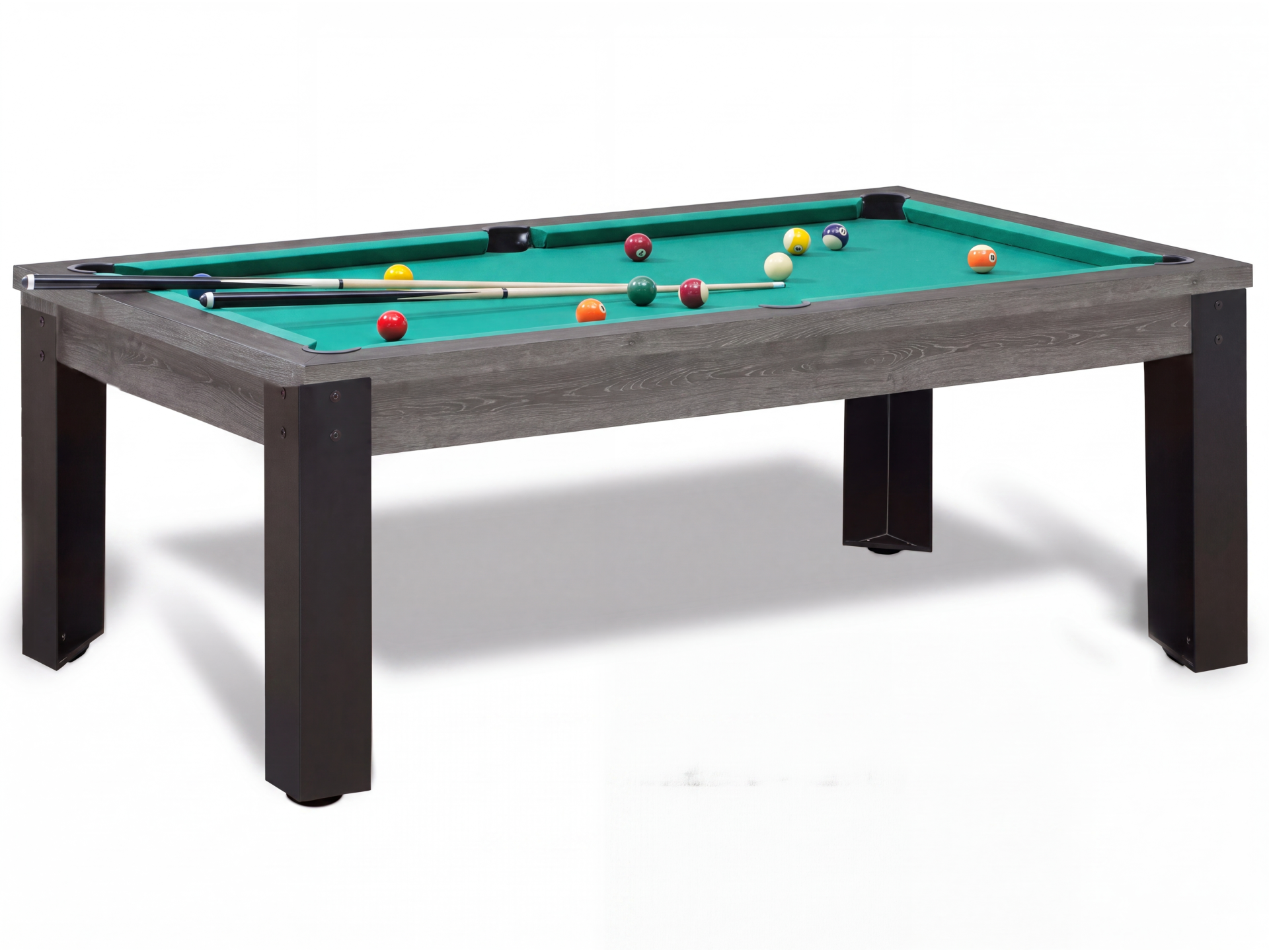 Table billard convertible américain, anglais, français - Bogota métallique