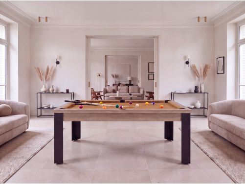 Table de billard convertible : Mendoza pieds métalliques