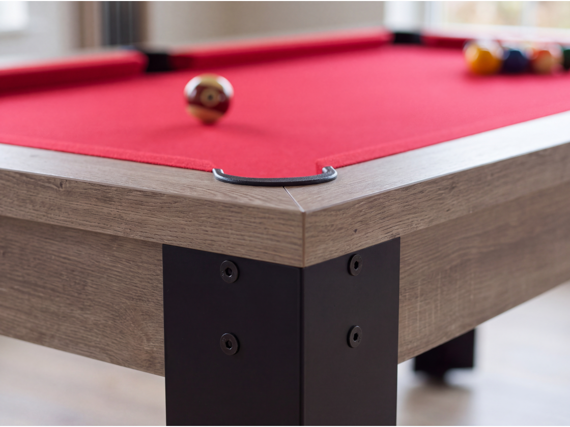 Table de billard convertible : Mendoza pieds métalliques