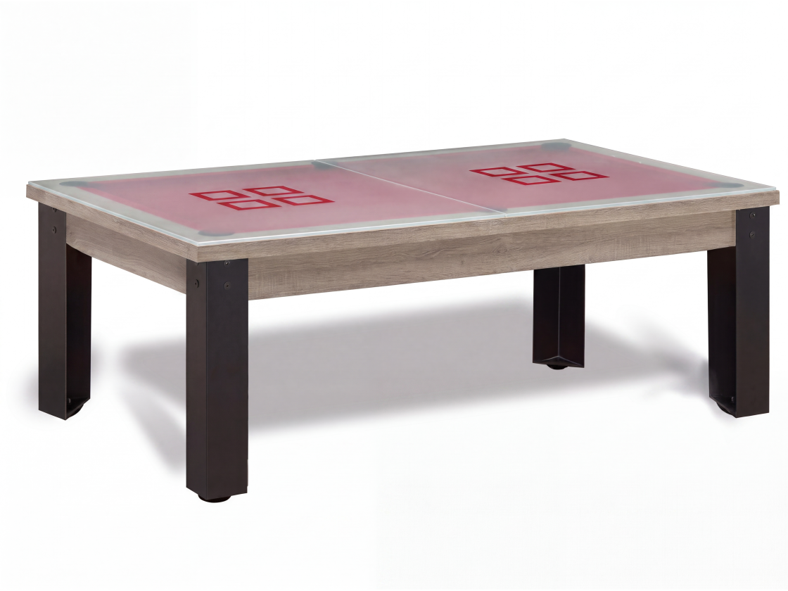 Table de billard convertible : Mendoza pieds métalliques
