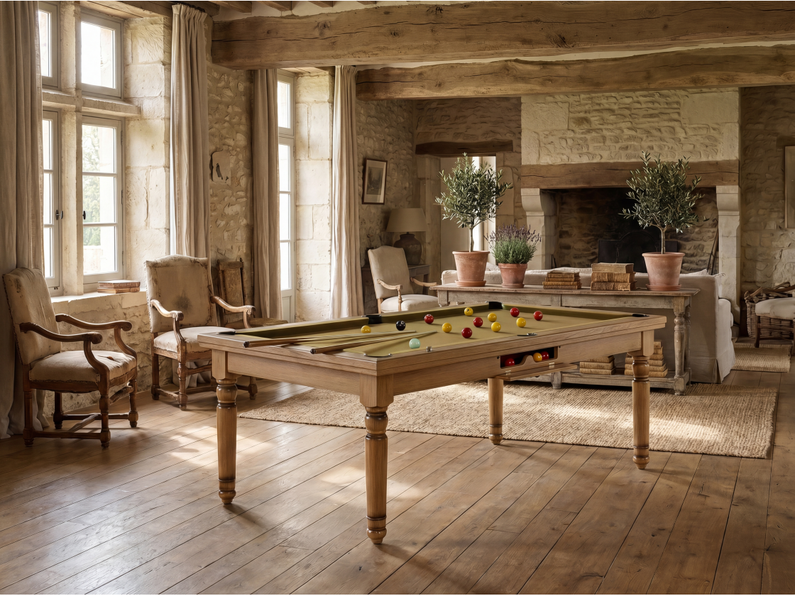 Billard américain, carambole et pool Douvres convertible dinatoire | Billards de France