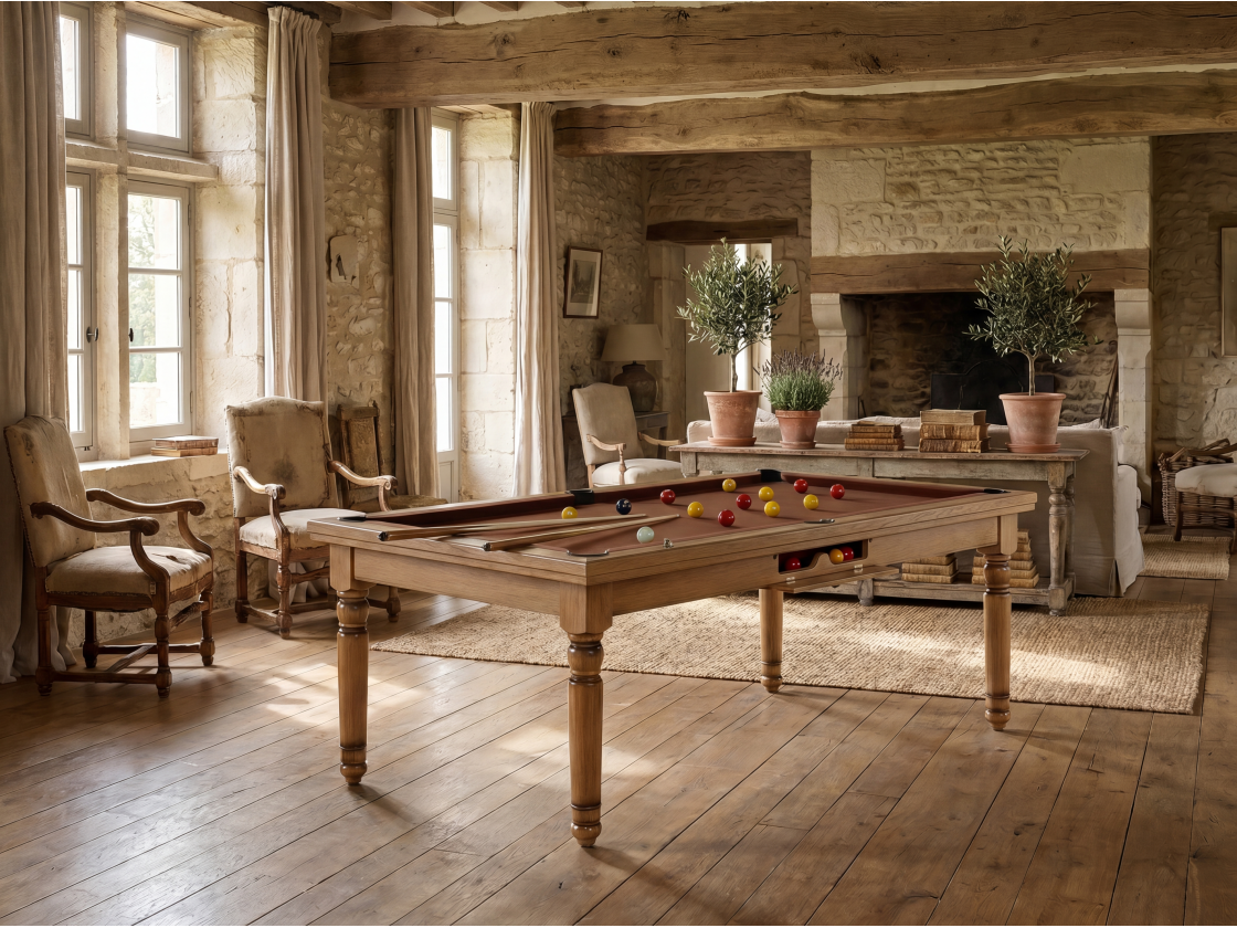 Billard américain, carambole et pool Douvres convertible dinatoire | Billards de France