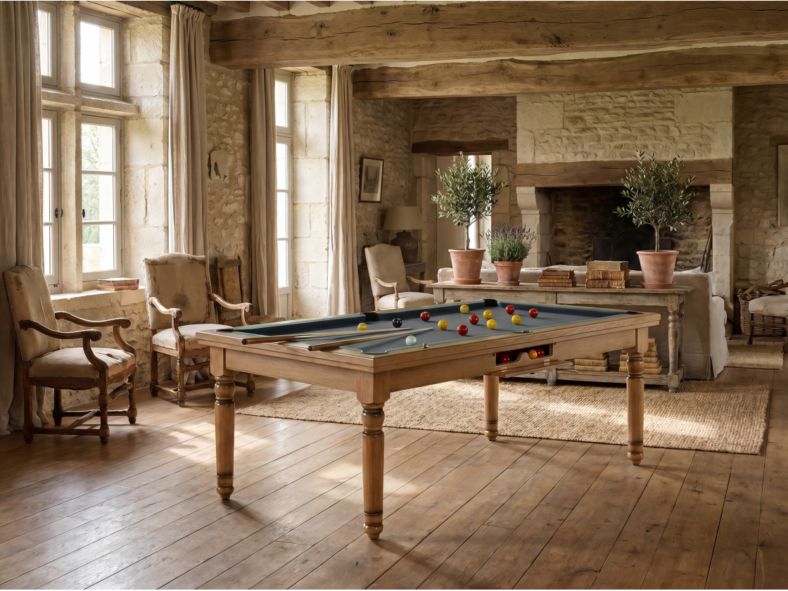 Billard américain, carambole et pool Douvres convertible dinatoire | Billards de France