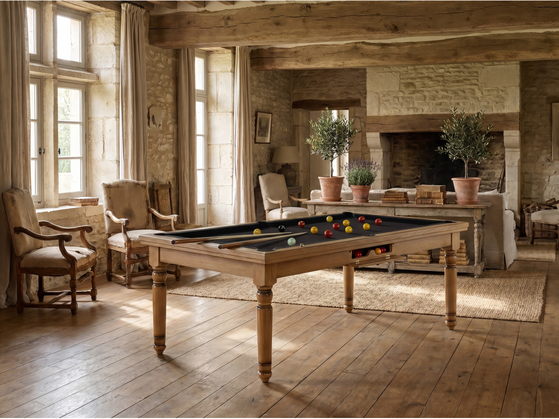 Billard américain, carambole et pool Douvres convertible dinatoire | Billards de France